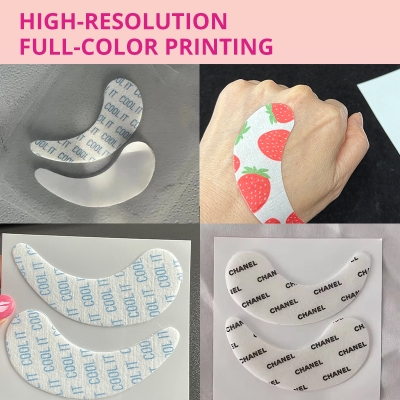 Moon-shaped eye patch