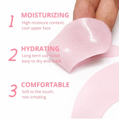 Moon-shaped eye patch